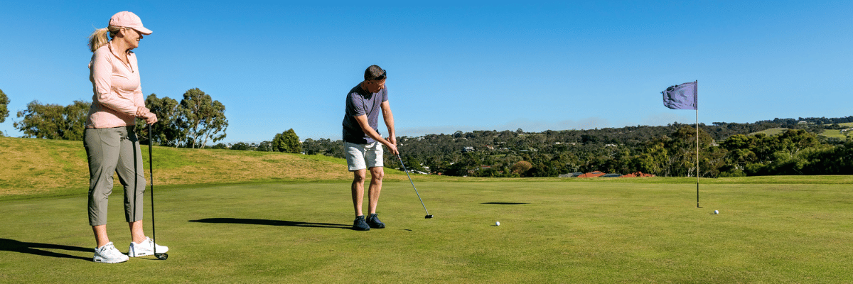 golfing